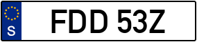 Trailer License Plate